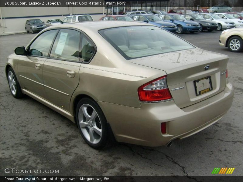 Harvest Gold Metallic / Warm Ivory 2008 Subaru Legacy 2.5i Sedan