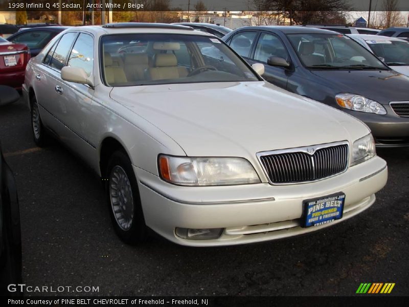 Arctic White / Beige 1998 Infiniti Q 45 Sedan