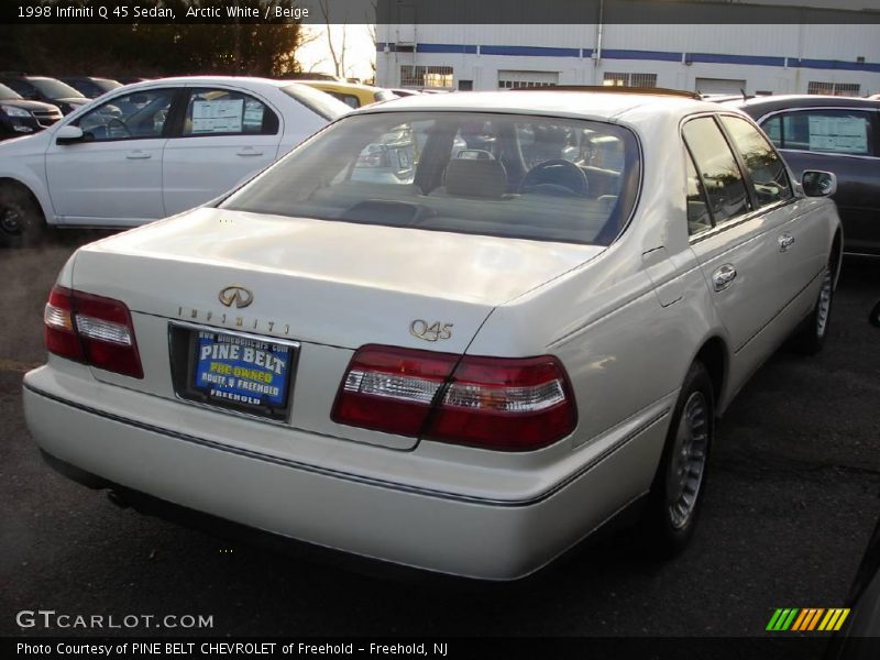 Arctic White / Beige 1998 Infiniti Q 45 Sedan