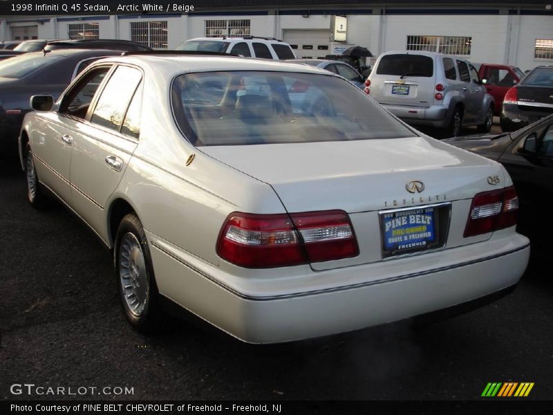 Arctic White / Beige 1998 Infiniti Q 45 Sedan