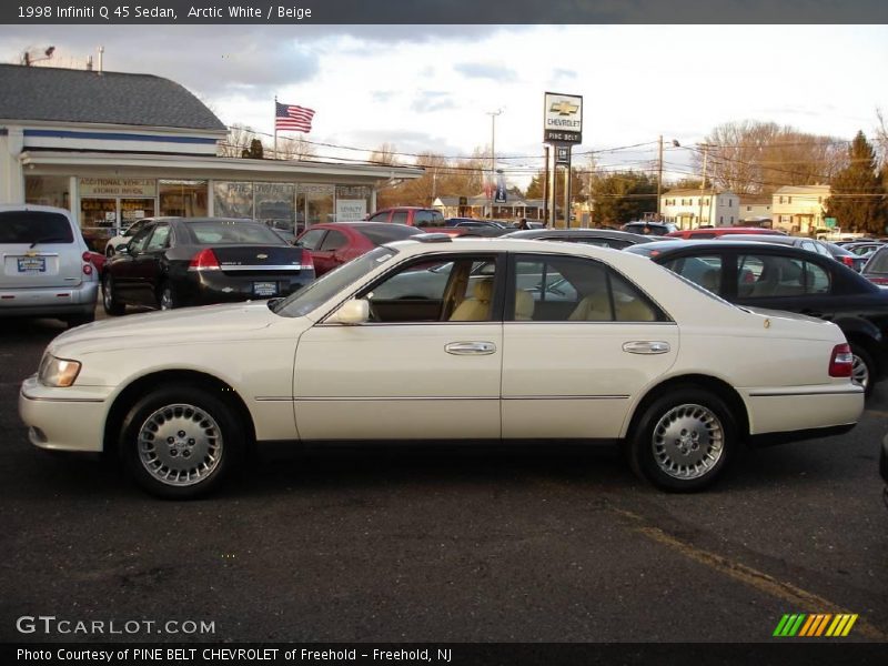 Arctic White / Beige 1998 Infiniti Q 45 Sedan