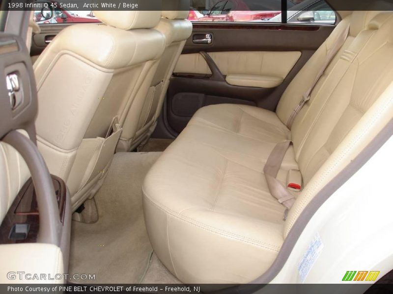 Arctic White / Beige 1998 Infiniti Q 45 Sedan