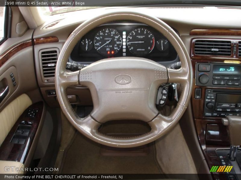 Arctic White / Beige 1998 Infiniti Q 45 Sedan