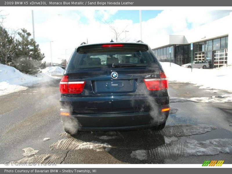 Monaco Blue Metallic / Sand Beige Nevada Leather 2009 BMW X5 xDrive30i