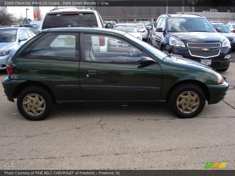 Dark Green Metallic / Gray 2000 Chevrolet Metro LSi Coupe