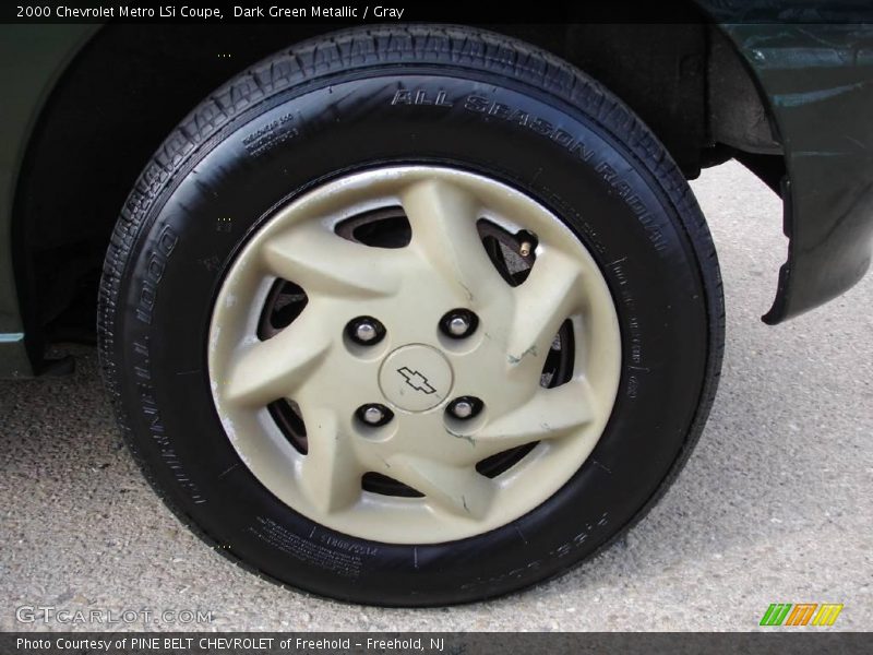Dark Green Metallic / Gray 2000 Chevrolet Metro LSi Coupe