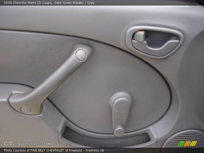 Dark Green Metallic / Gray 2000 Chevrolet Metro LSi Coupe