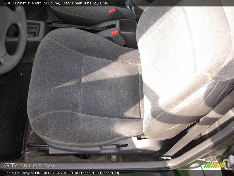 Dark Green Metallic / Gray 2000 Chevrolet Metro LSi Coupe