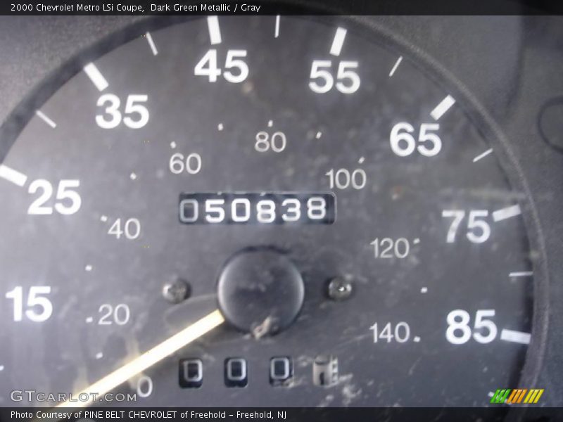 Dark Green Metallic / Gray 2000 Chevrolet Metro LSi Coupe