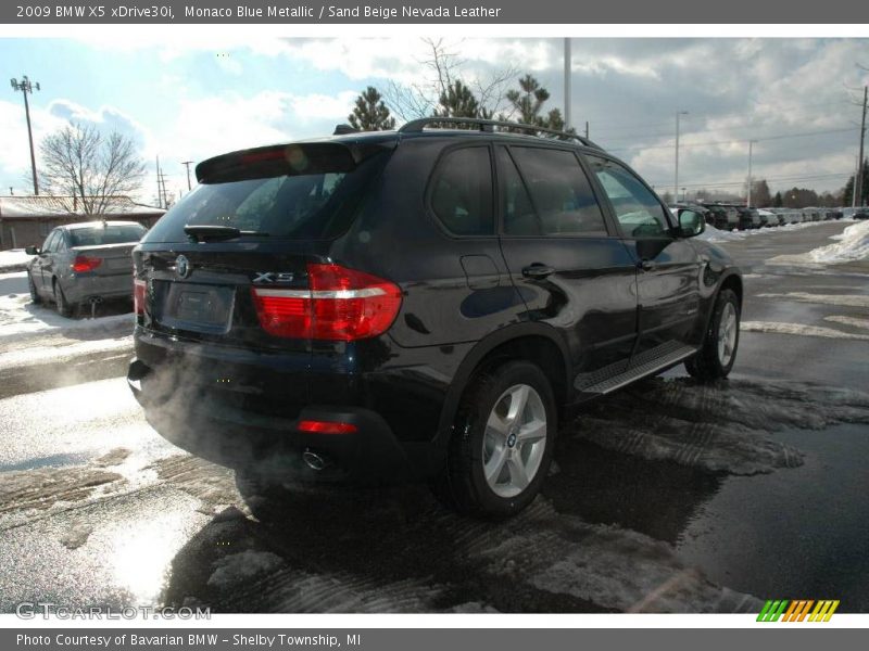 Monaco Blue Metallic / Sand Beige Nevada Leather 2009 BMW X5 xDrive30i