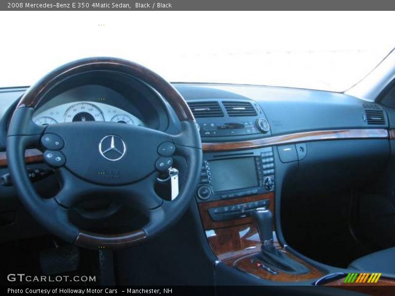 Black / Black 2008 Mercedes-Benz E 350 4Matic Sedan