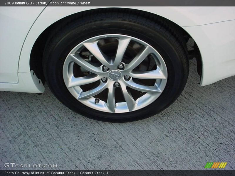Moonlight White / Wheat 2009 Infiniti G 37 Sedan
