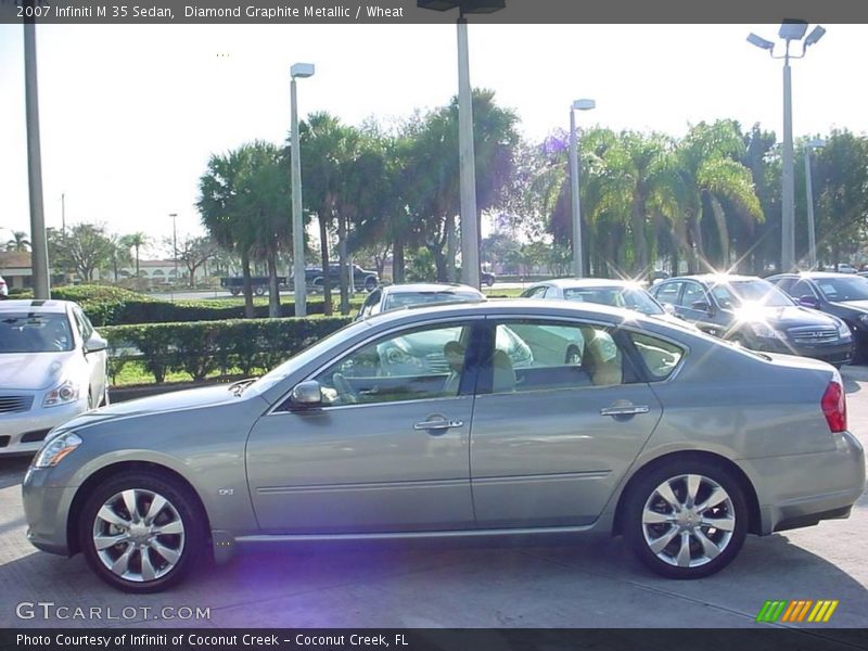 Diamond Graphite Metallic / Wheat 2007 Infiniti M 35 Sedan