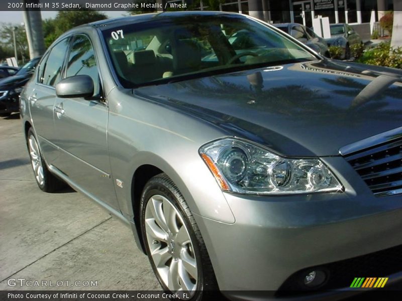 Diamond Graphite Metallic / Wheat 2007 Infiniti M 35 Sedan