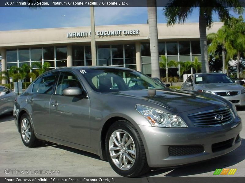 Platinum Graphite Metallic / Graphite Black 2007 Infiniti G 35 Sedan