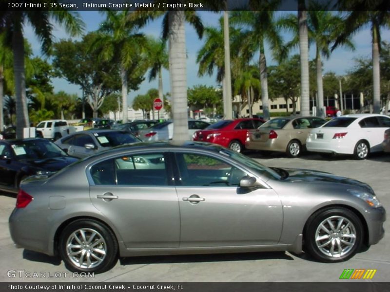 Platinum Graphite Metallic / Graphite Black 2007 Infiniti G 35 Sedan