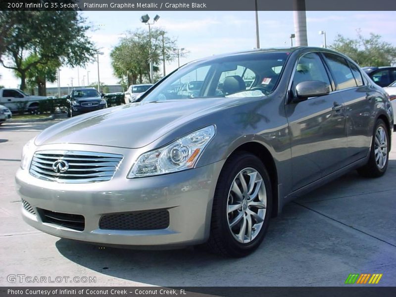 Platinum Graphite Metallic / Graphite Black 2007 Infiniti G 35 Sedan