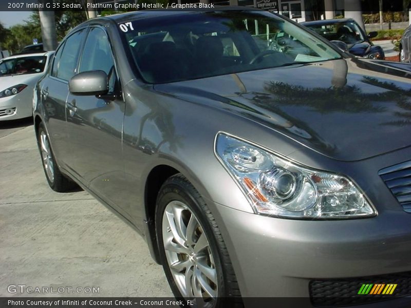 Platinum Graphite Metallic / Graphite Black 2007 Infiniti G 35 Sedan