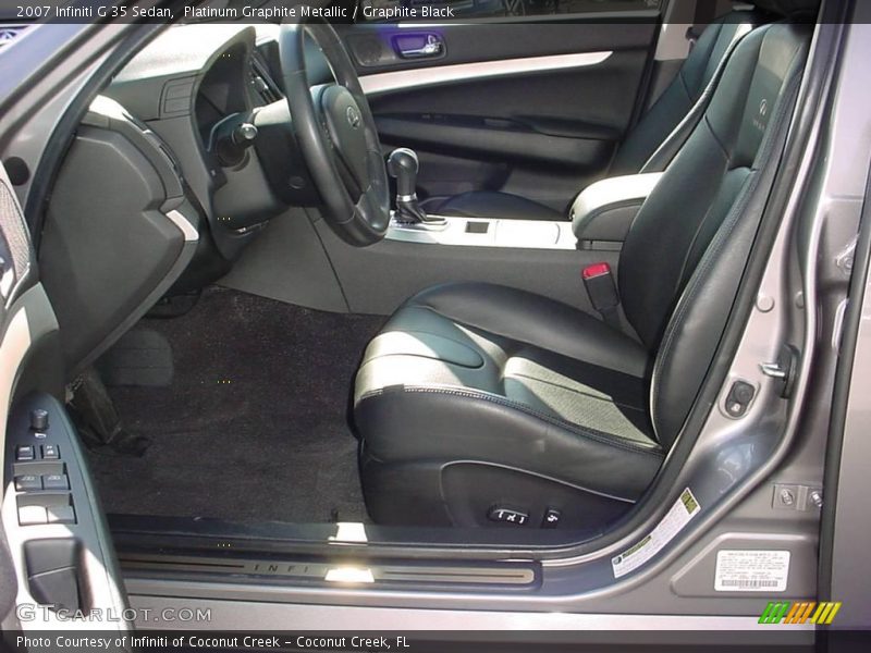 Platinum Graphite Metallic / Graphite Black 2007 Infiniti G 35 Sedan