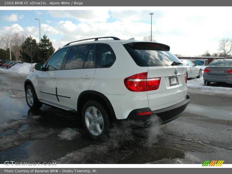 Alpine White / Beige 2009 BMW X5 xDrive30i