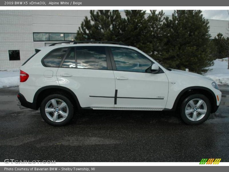 Alpine White / Beige 2009 BMW X5 xDrive30i
