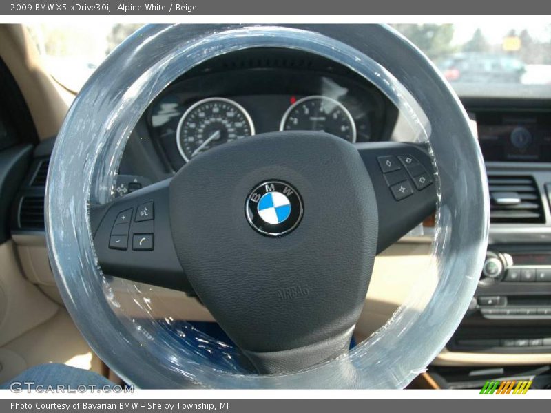 Alpine White / Beige 2009 BMW X5 xDrive30i
