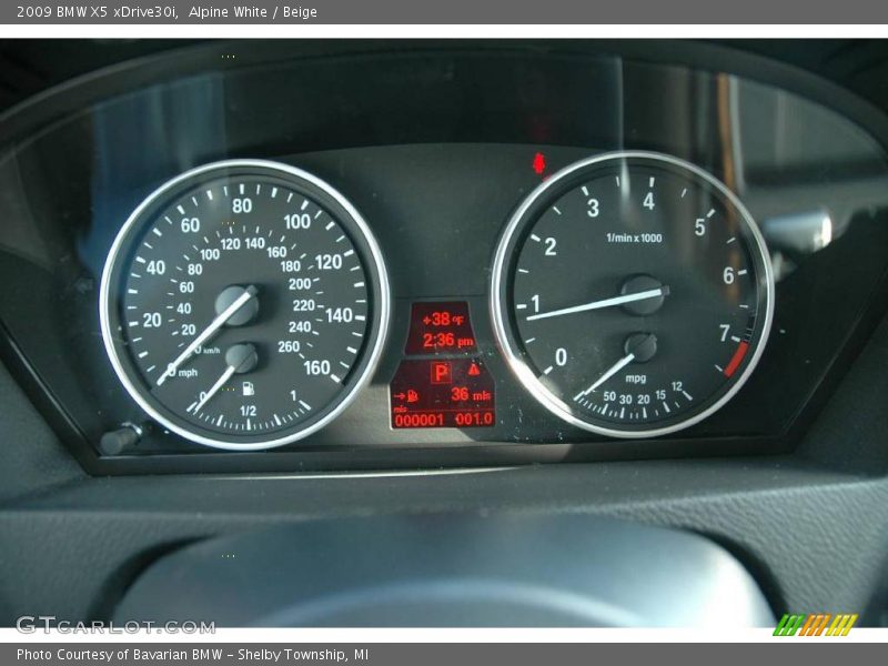 Alpine White / Beige 2009 BMW X5 xDrive30i