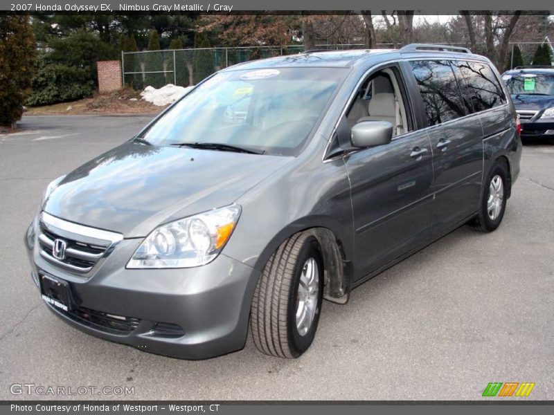 Nimbus Gray Metallic / Gray 2007 Honda Odyssey EX