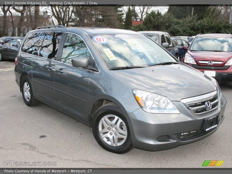 Nimbus Gray Metallic / Gray 2007 Honda Odyssey EX