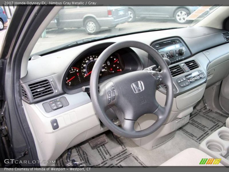 Nimbus Gray Metallic / Gray 2007 Honda Odyssey EX