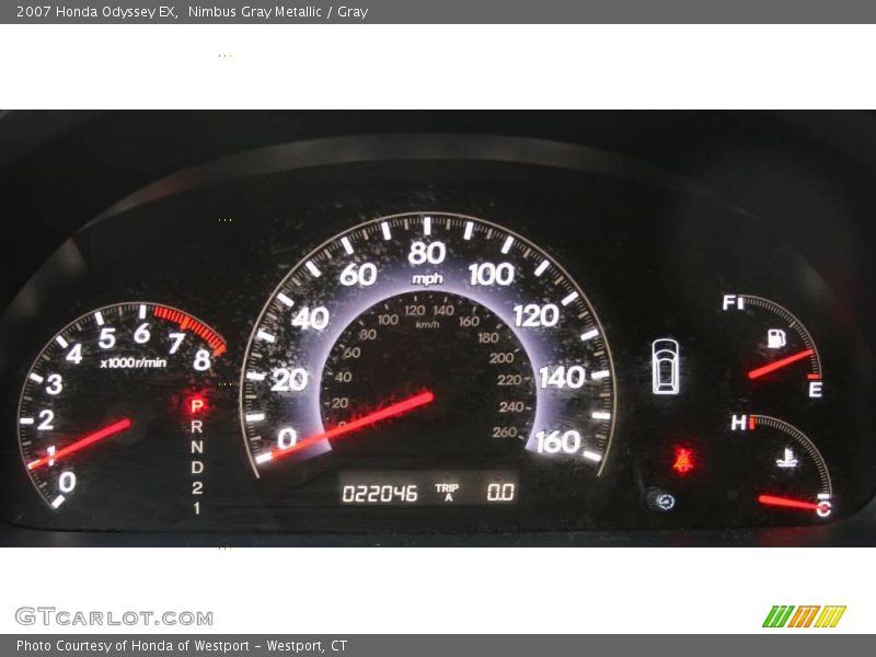 Nimbus Gray Metallic / Gray 2007 Honda Odyssey EX