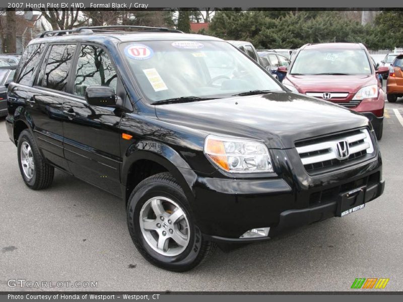 Formal Black / Gray 2007 Honda Pilot EX 4WD