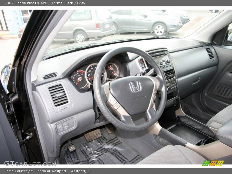 Formal Black / Gray 2007 Honda Pilot EX 4WD