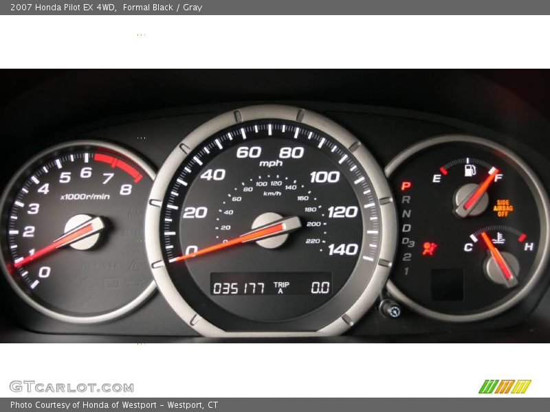 Formal Black / Gray 2007 Honda Pilot EX 4WD