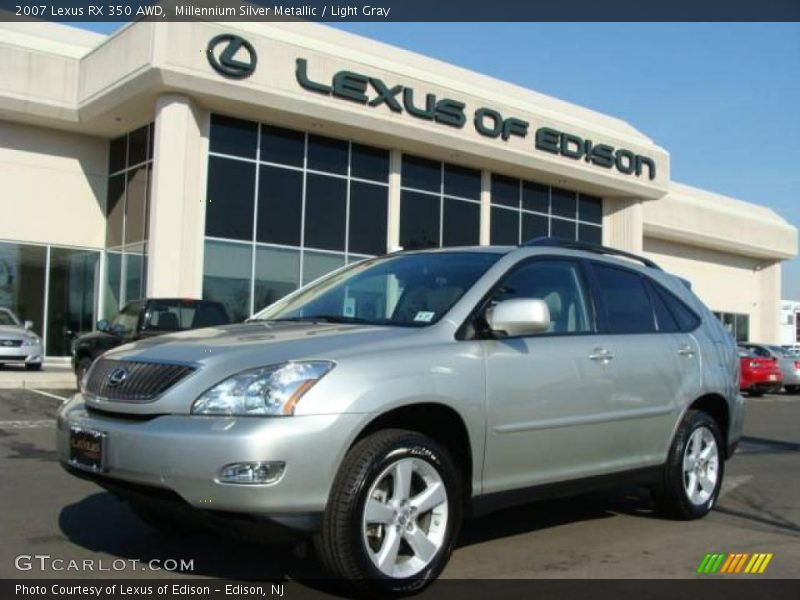 Millennium Silver Metallic / Light Gray 2007 Lexus RX 350 AWD