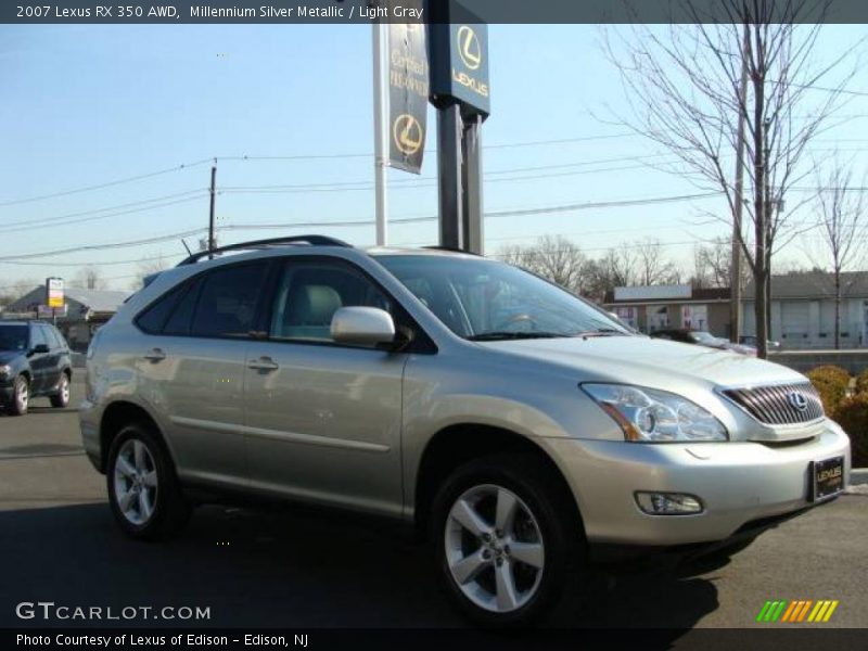 Millennium Silver Metallic / Light Gray 2007 Lexus RX 350 AWD