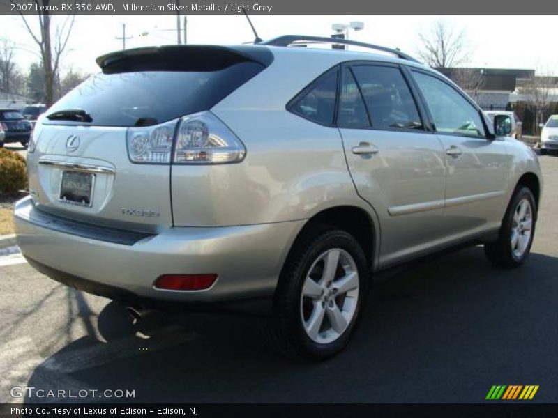 Millennium Silver Metallic / Light Gray 2007 Lexus RX 350 AWD