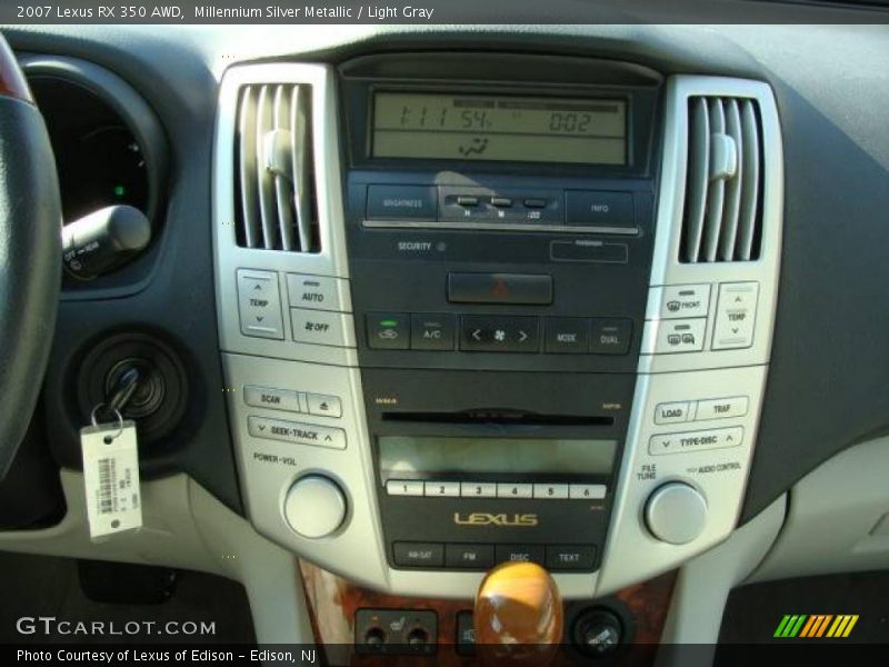 Millennium Silver Metallic / Light Gray 2007 Lexus RX 350 AWD