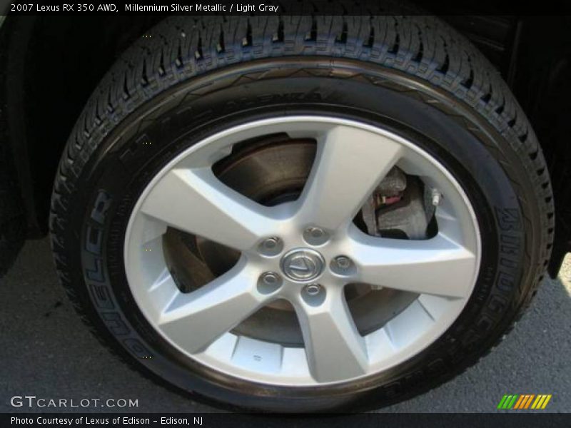 Millennium Silver Metallic / Light Gray 2007 Lexus RX 350 AWD