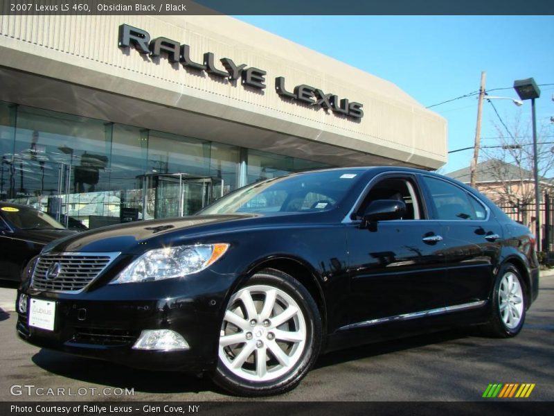 Obsidian Black / Black 2007 Lexus LS 460
