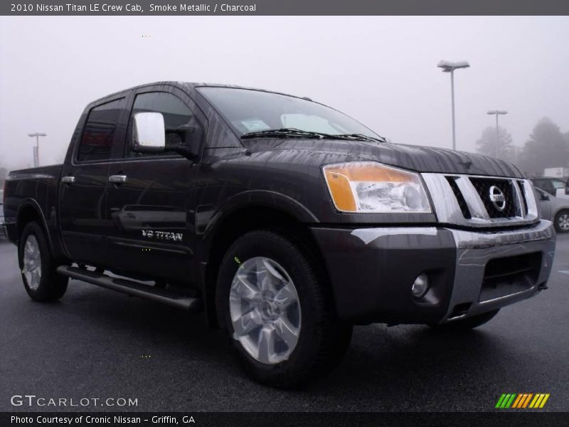 Smoke Metallic / Charcoal 2010 Nissan Titan LE Crew Cab