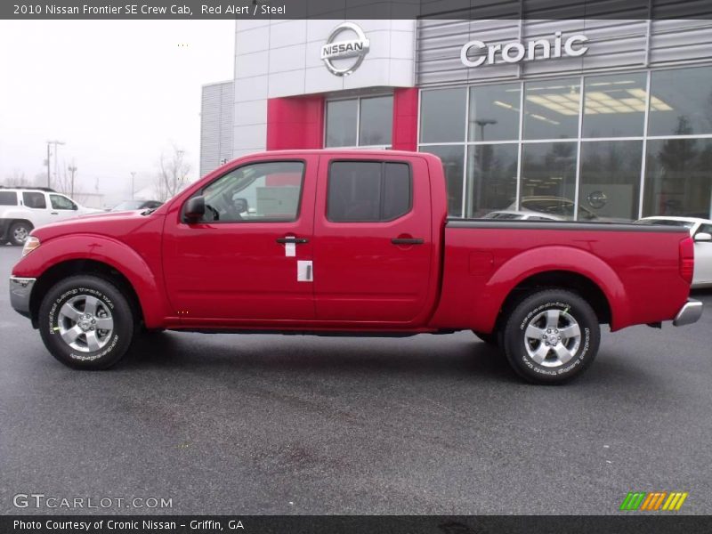 Red Alert / Steel 2010 Nissan Frontier SE Crew Cab