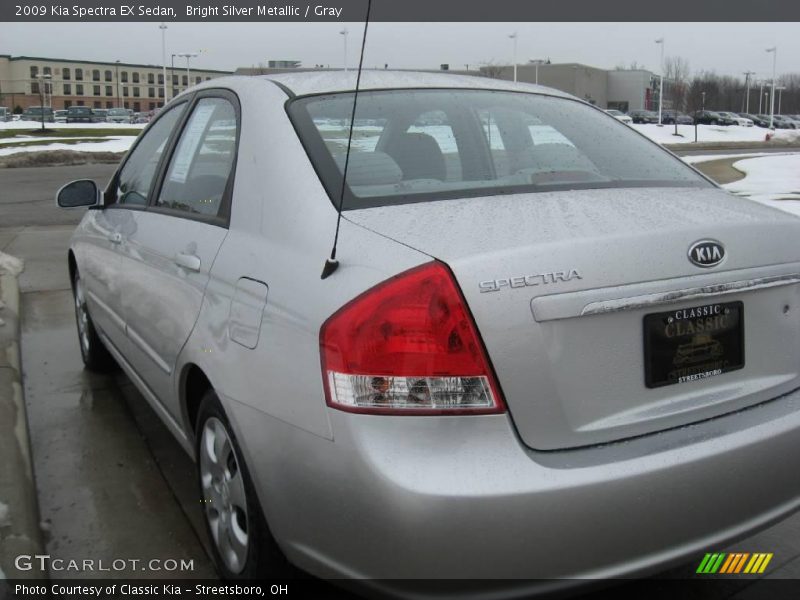 Bright Silver Metallic / Gray 2009 Kia Spectra EX Sedan