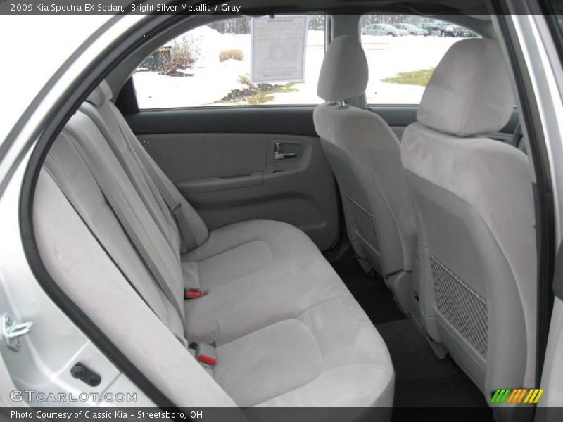 Bright Silver Metallic / Gray 2009 Kia Spectra EX Sedan