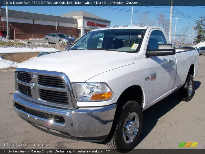 Bright White / Dark Slate/Medium Graystone 2010 Dodge Ram 2500 SLT Regular Cab 4x4
