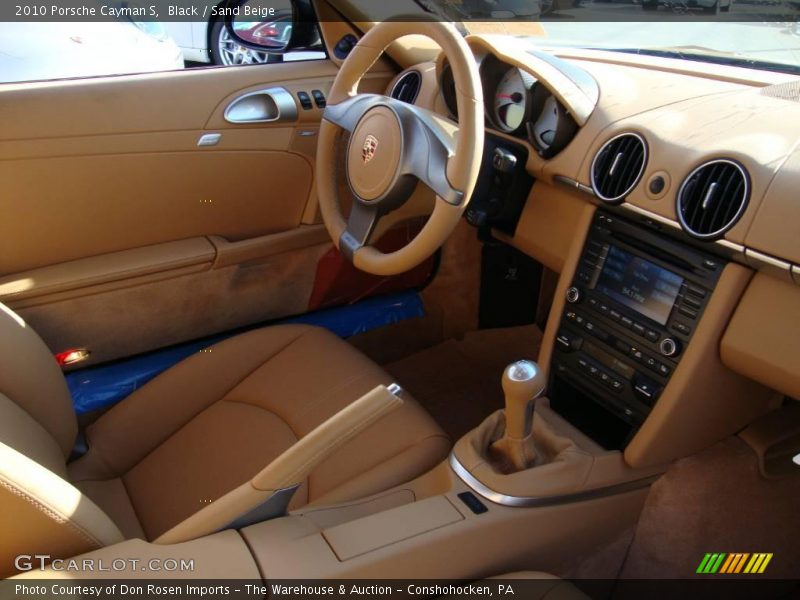 Black / Sand Beige 2010 Porsche Cayman S