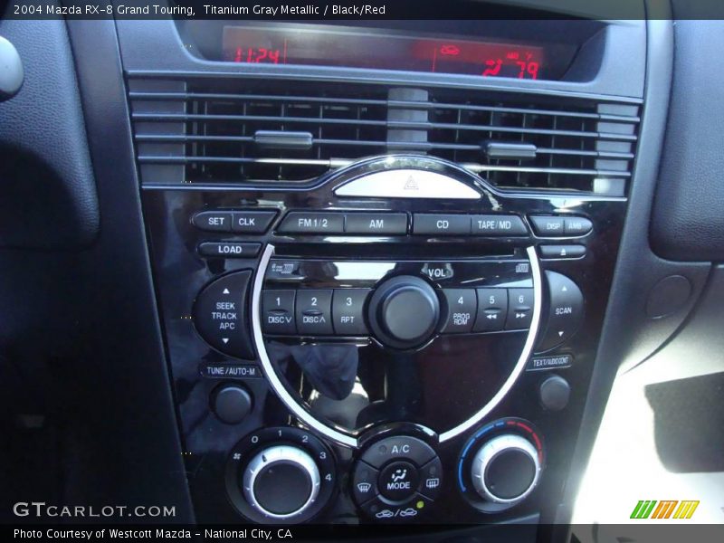 Titanium Gray Metallic / Black/Red 2004 Mazda RX-8 Grand Touring