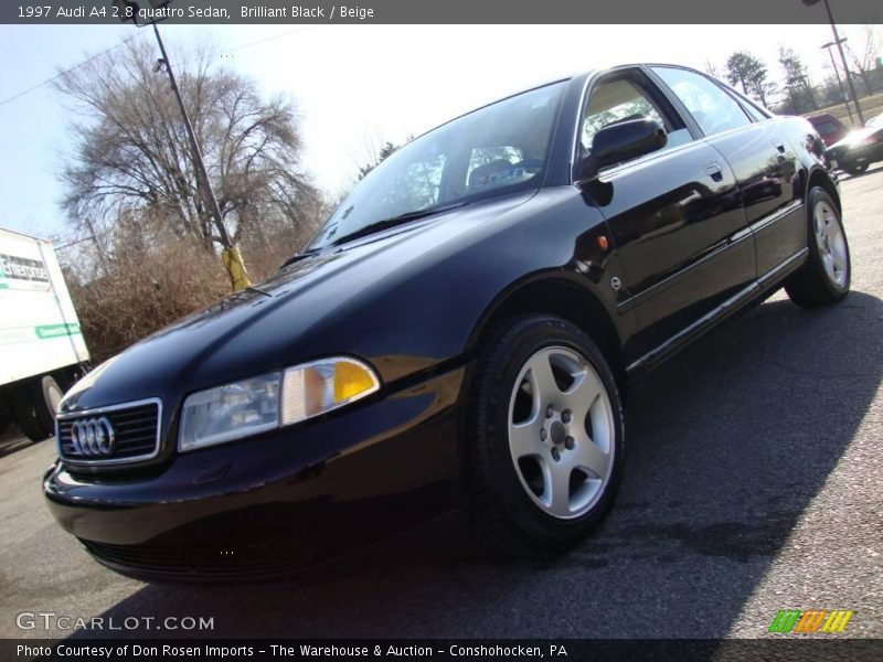 Brilliant Black / Beige 1997 Audi A4 2.8 quattro Sedan