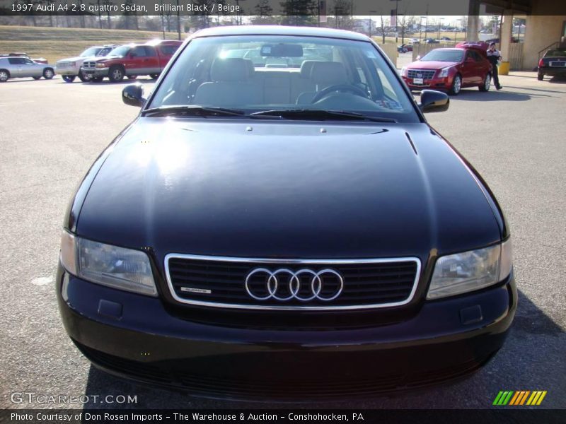 Brilliant Black / Beige 1997 Audi A4 2.8 quattro Sedan