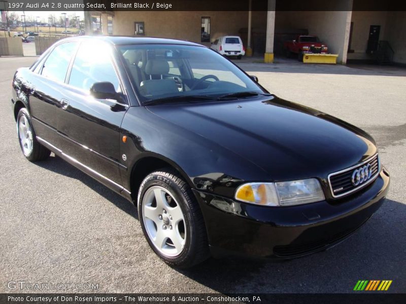 Brilliant Black / Beige 1997 Audi A4 2.8 quattro Sedan